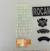 Polícia Militar prende dois homens por tráfico de drogas em Arapiraca