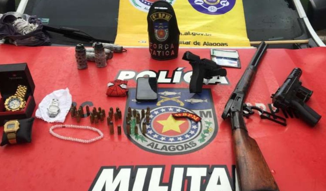 Homem é preso em Maceió com granadas, munições e metralhadora de uso restrito