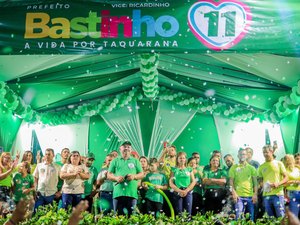 Bastinho confirma favoritismo e realiza o maior comício da história de Taquarana