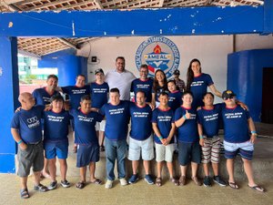 Leonardo Dias participa de feijoada beneficente em apoio ao Time de Futsal Down