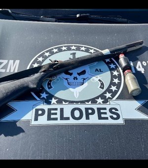 Pelopes apreende arma de fogo e munição escondidas em área próxima à aldeia indígena