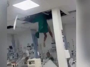 Paciente despenca de teto de hospital durante tentativa de fuga no RJ