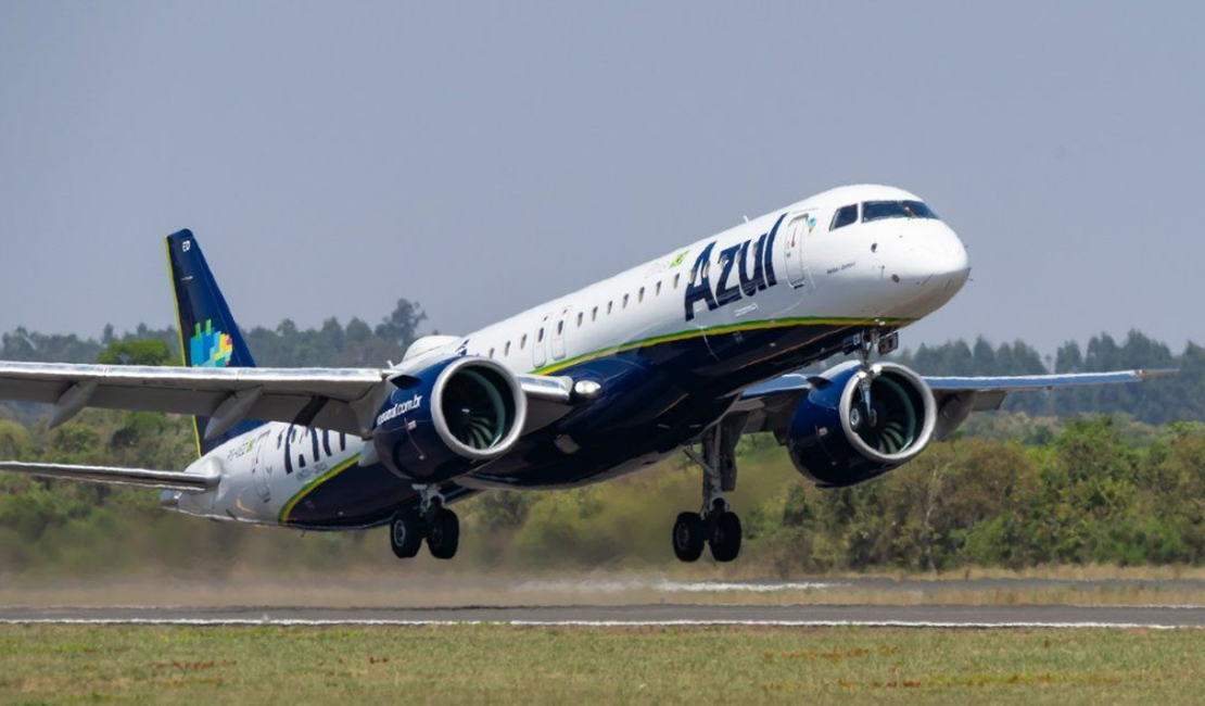 Azul aumenta frequência de voos entre Campinas e Maceió