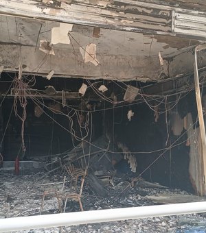 Incêndio que destruiu banco de empréstimo em Arapiraca não deixou vítimas