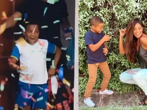 Carol Nakamura encanta ao mostrar reação do filho com festa surpresa