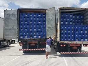 Mais de 4 mil caixas de cerveja são apreendidas pela Sefaz em Arapiraca