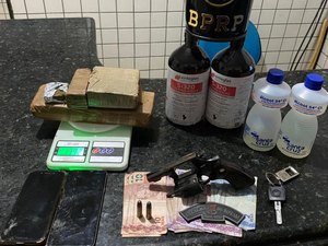 Mulher é presa com drogas em veículo por aplicativo, em São Miguel dos Campos