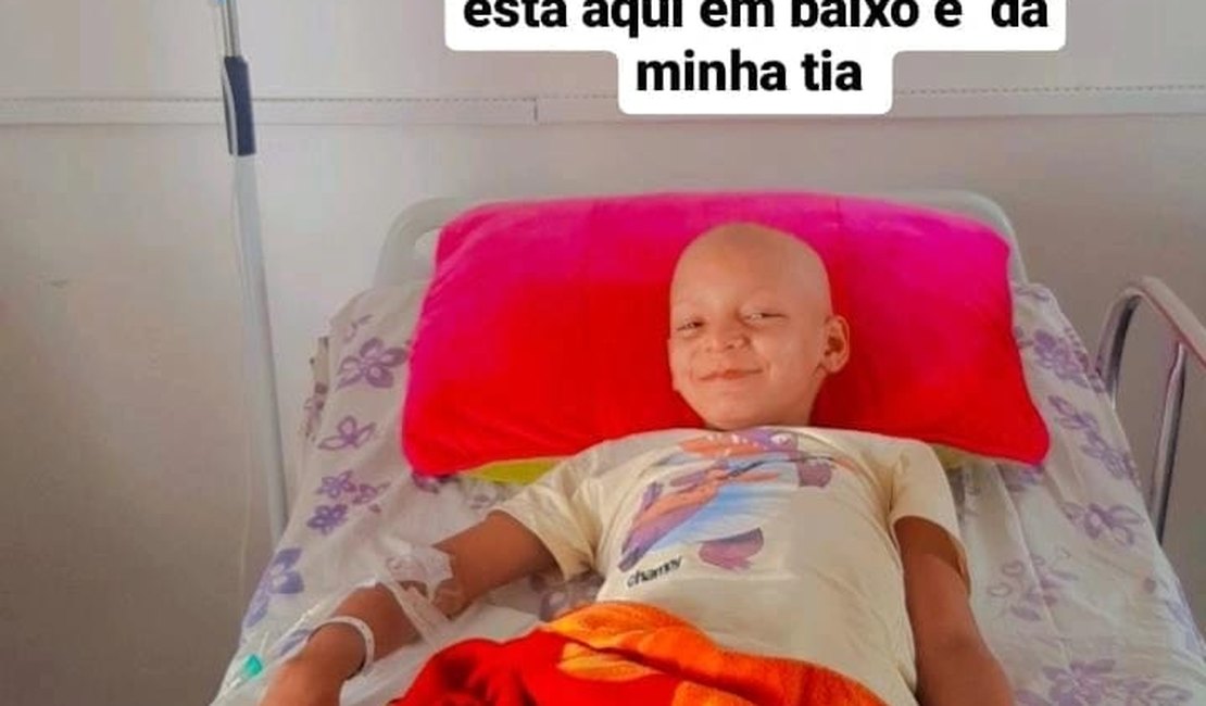 Família de criança com Leucemia apela por ajuda em Palmeira dos Índios