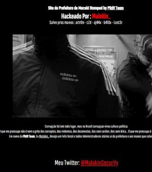 Site da Prefeitura de Maceió é alvo de ataque hacker