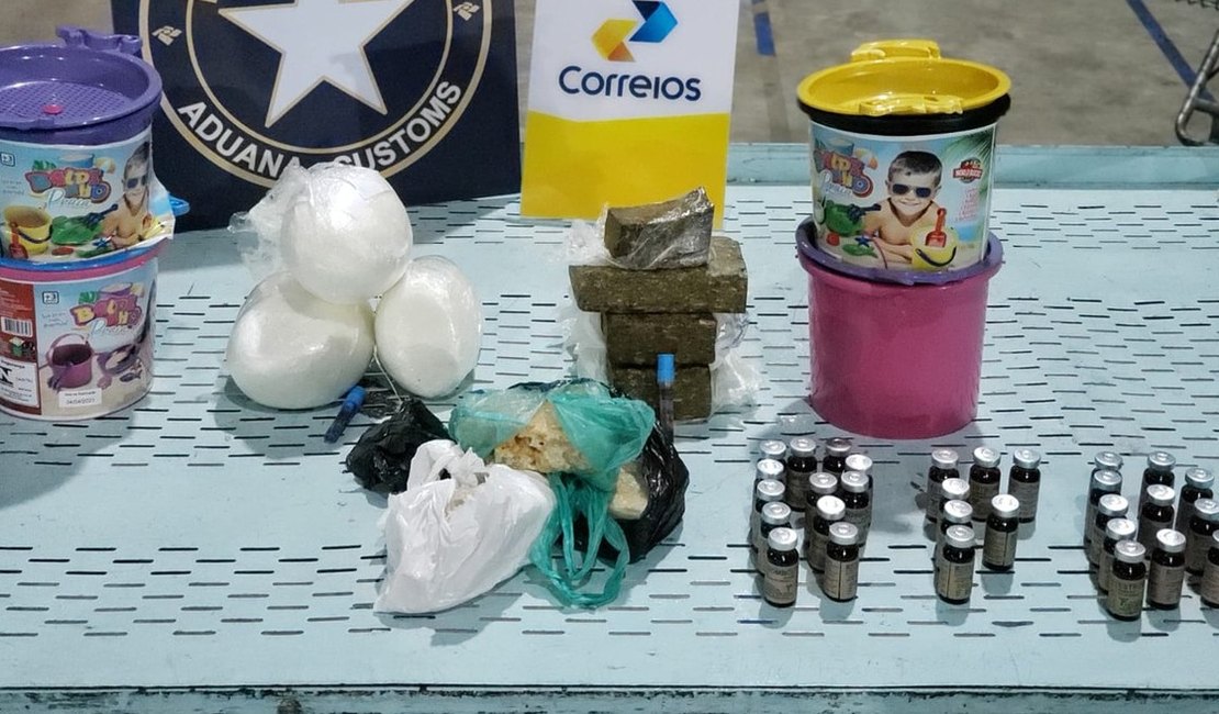 Operação da Receita Federal apreende R$ 218 mil em drogas nos Correios