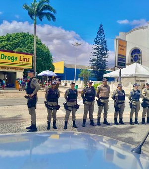 3º Batalhão reforça policiamento, em Arapiraca, neste final de ano