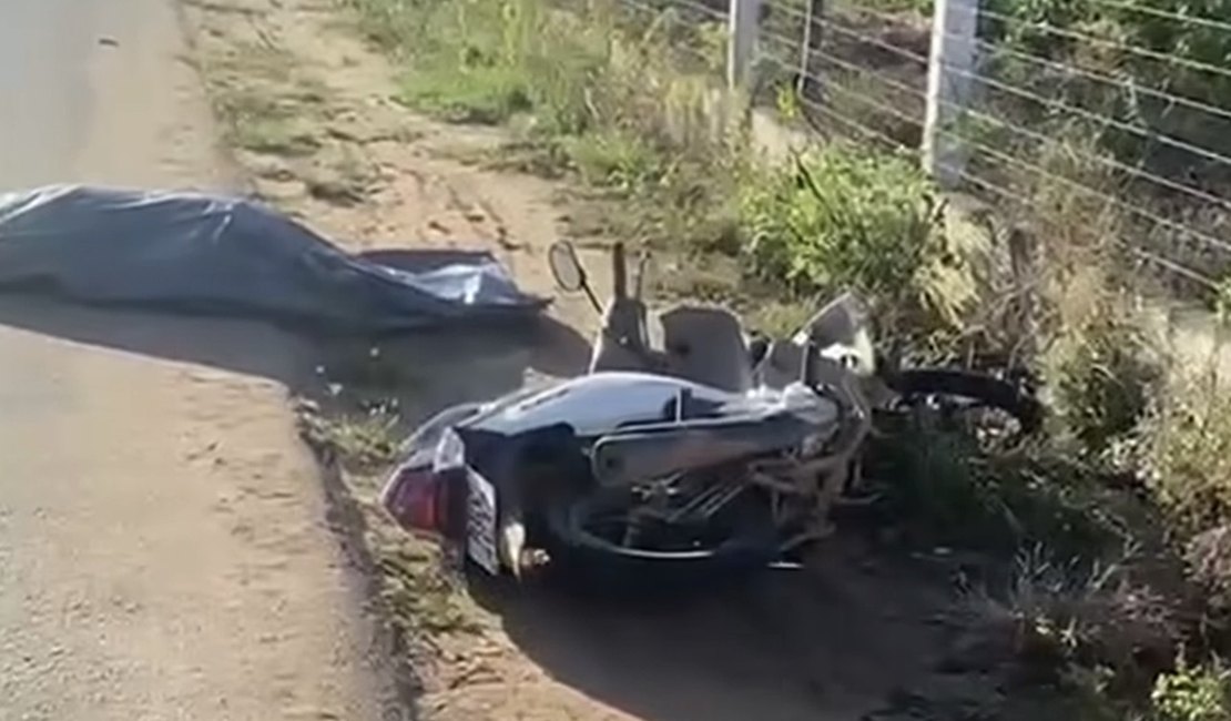 Motociclista morre após perder controle da moto e cair na AL-486, em Craíbas