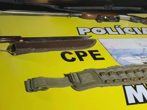 Homem é preso por porte ilegal de arma de fogo em São Luís do Quitunde