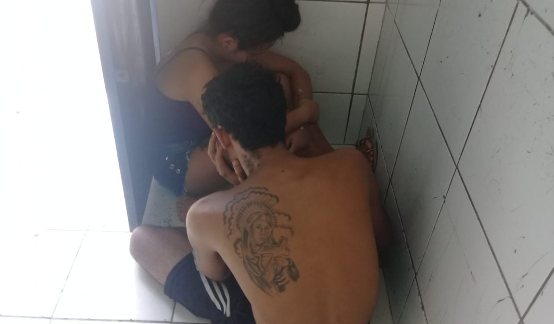 Homem e adolescente são detidos com moto roubada no Santos Dumont 