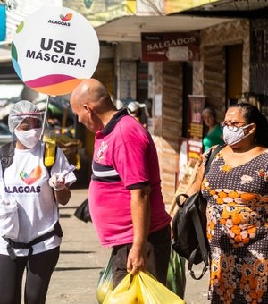 Obrigatório em Alagoas, uso de máscara reduz transmissão da Covid-19