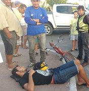 Ciclista atropelado no Bosque das Arapiracas é arremessado e cai sobre capô de carro