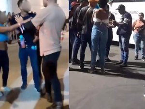 [Vídeo] Trabalhadores geram tumulto ao denunciar que não receberam pagamento combinado