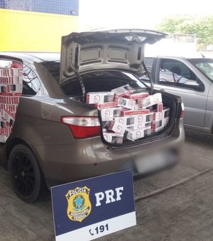 PRF apreende 800 mil cigarros contrabandeados no Sertão