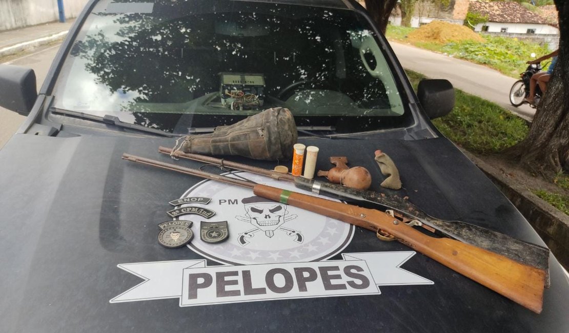 Adolescente é apreendido com armas de fogo em Colônia Leopoldina