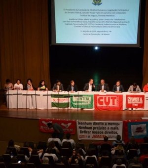 Senador Paulo Paim participa de audiência pública sobre a reforma da Previdência