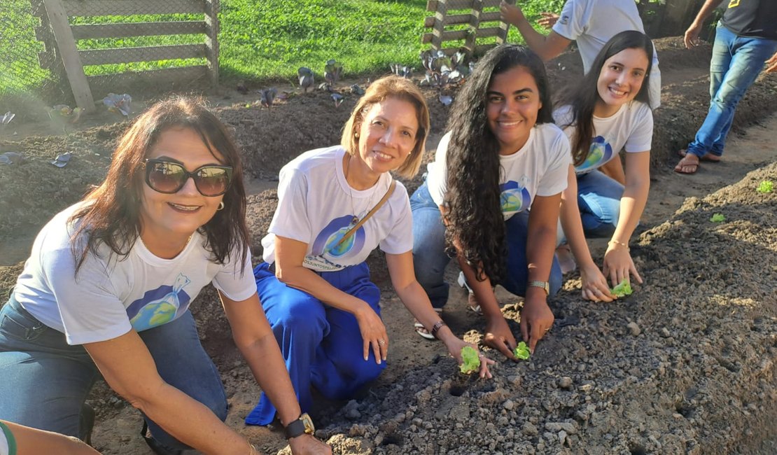 Secretaria de Estado do Meio Ambiente inaugura primeira horta urbana em Maceió