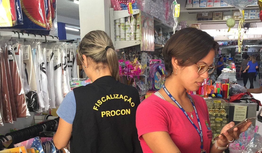 Procon Maceió divulga pesquisa de preços de produtos de Carnaval
