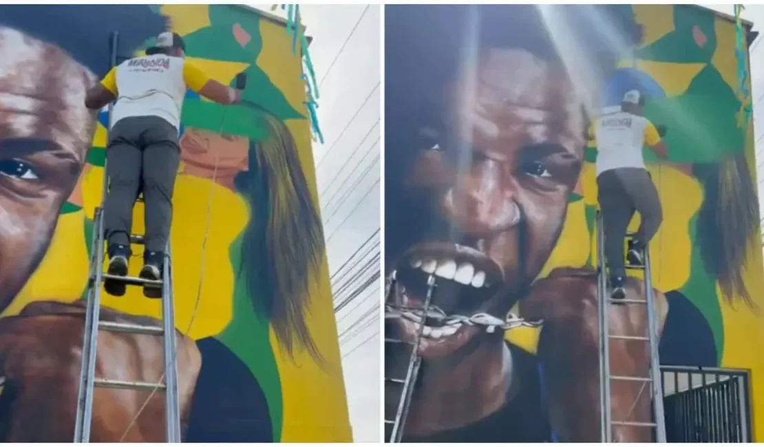 Virginia é retirada de mural da Copa após término com Vini Jr.