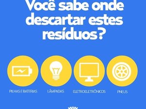 Slum divulga pontos para descarte de resíduos especiais