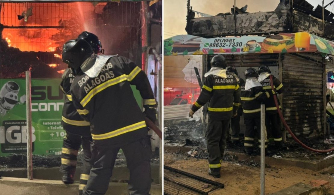 Incêndio atinge imóvel abandonado e mobiliza bombeiros no Centro de Maceió