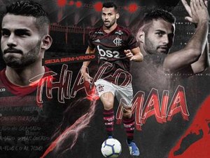 Flamengo anuncia o volante Thiago Maia: 'Eu estou realizando meu sonho e também da minha família'