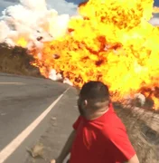 VÍDEO: explosão de caminhão-tanque no Pará deixa equipe do SBT ferida