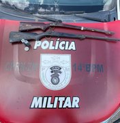 Polícia apreende armas de fogo em Joaquim Gomes