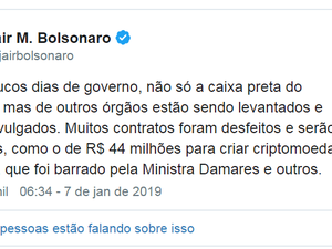 Bolsonaro: caixas-preta do BNDES e de outros órgãos serão abertas