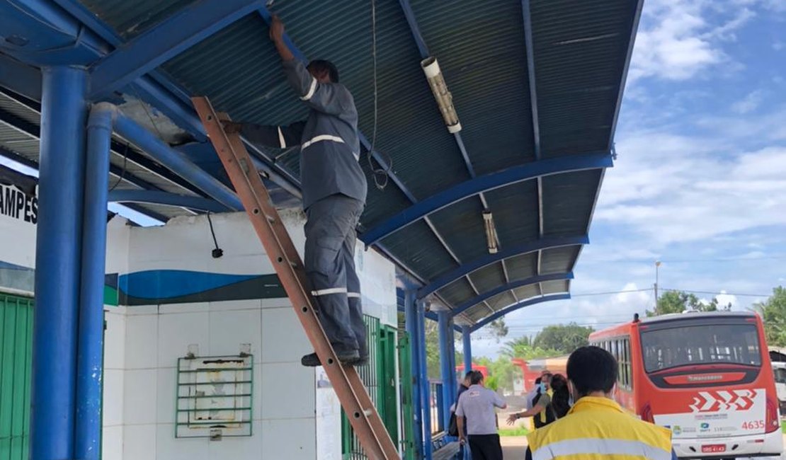 SMTT vistoria terminal do Village Campestre para implementar melhorias