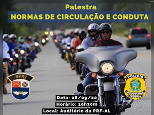 PRF promove palestra para motociclistas sobre segurança no trânsito em rodovias