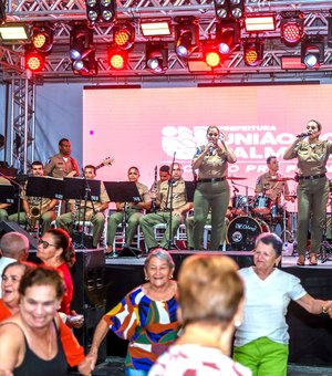 Banda da PM leva boa música para União dos Palmares em edição do Caravana Musical