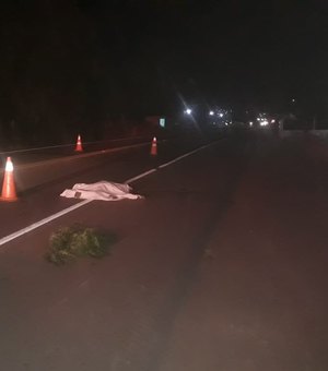 Após cair de moto, passageiro é atropelado por carreta e morre na AL-110 em Taquarana