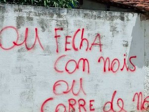 Polícia investiga ameaças entre facções por meio de pichações em AL