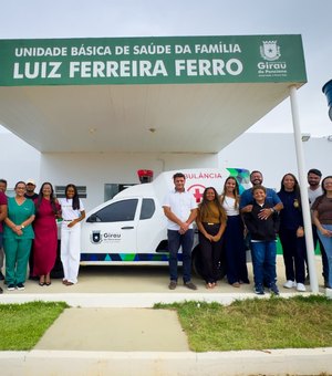 Prefeitura de Girau do Ponciano fortalece saúde na zona rural com entrega de nova ambulância