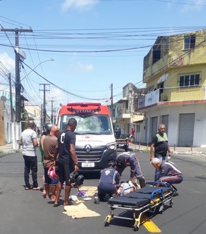 Colisão entre e carro e moto deixa mulher de 54 anos ferida na Ponta Grossa