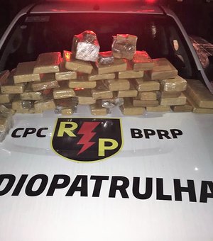Polícia Militar prende duas pessoas e apreende 40 kg de drogas no Agreste