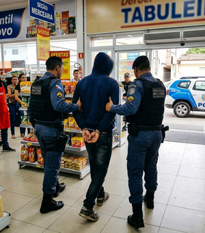 Homem é preso após furtar mercadorias em loja no Tabuleiro dos Martins