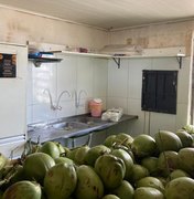 Vigilância Sanitária interdita comércio de coco na Jatiúca