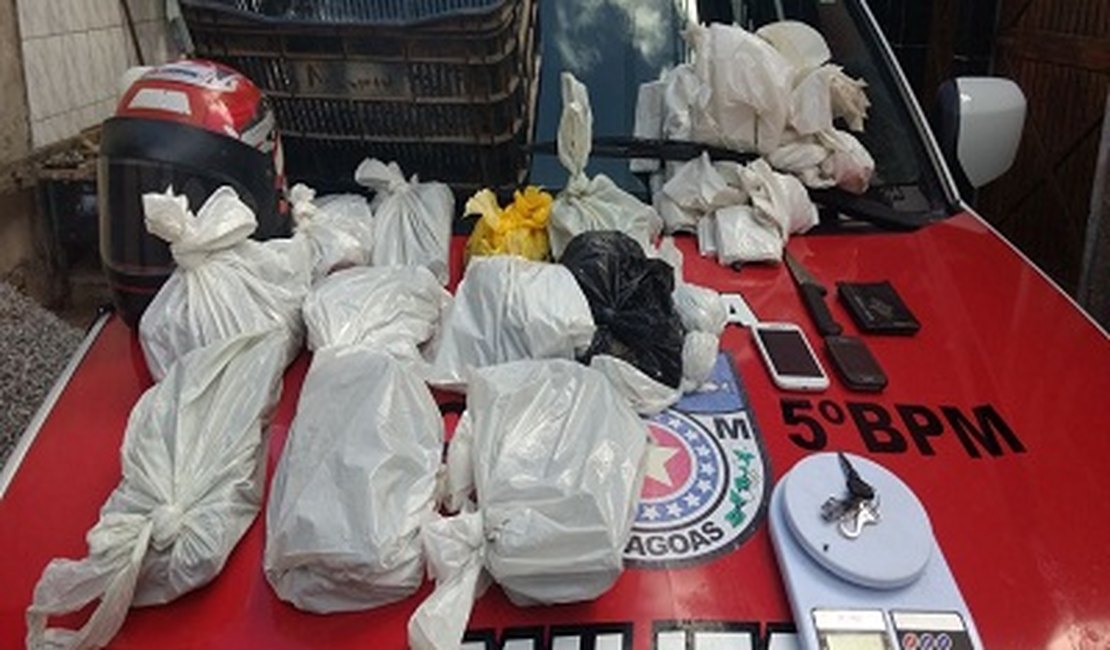 Polícia apreende 10 kg de maconha no Tabuleiro 