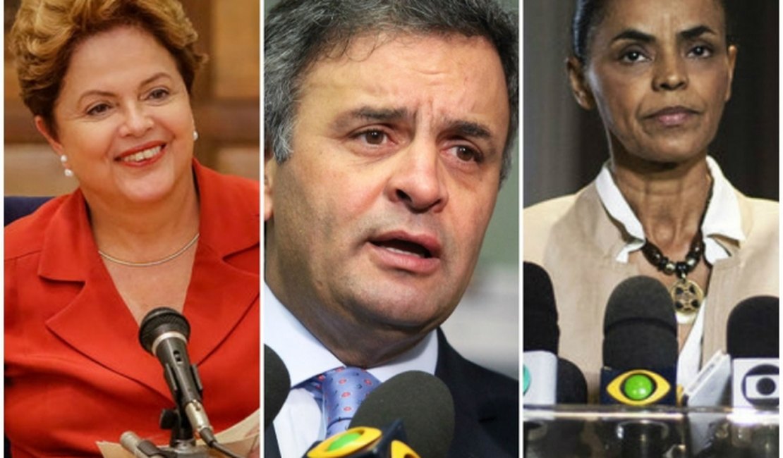 Ibope e Datafolha confirmam Aécio na frente de Marina e liderança de Dilma