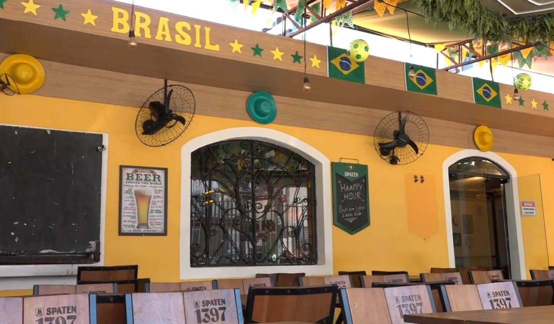[Vídeo] Bares e restaurantes de Maceió se preparam para estreia do Brasil na Copa do Mundo