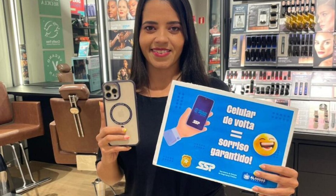 Programa Celular Seguro orienta população e divulga lista de aparelhos recuperados