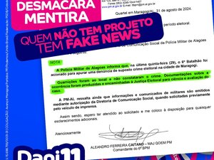 PM-AL desmascara fake news da oposição:  Campanha de Dani  é limpa!