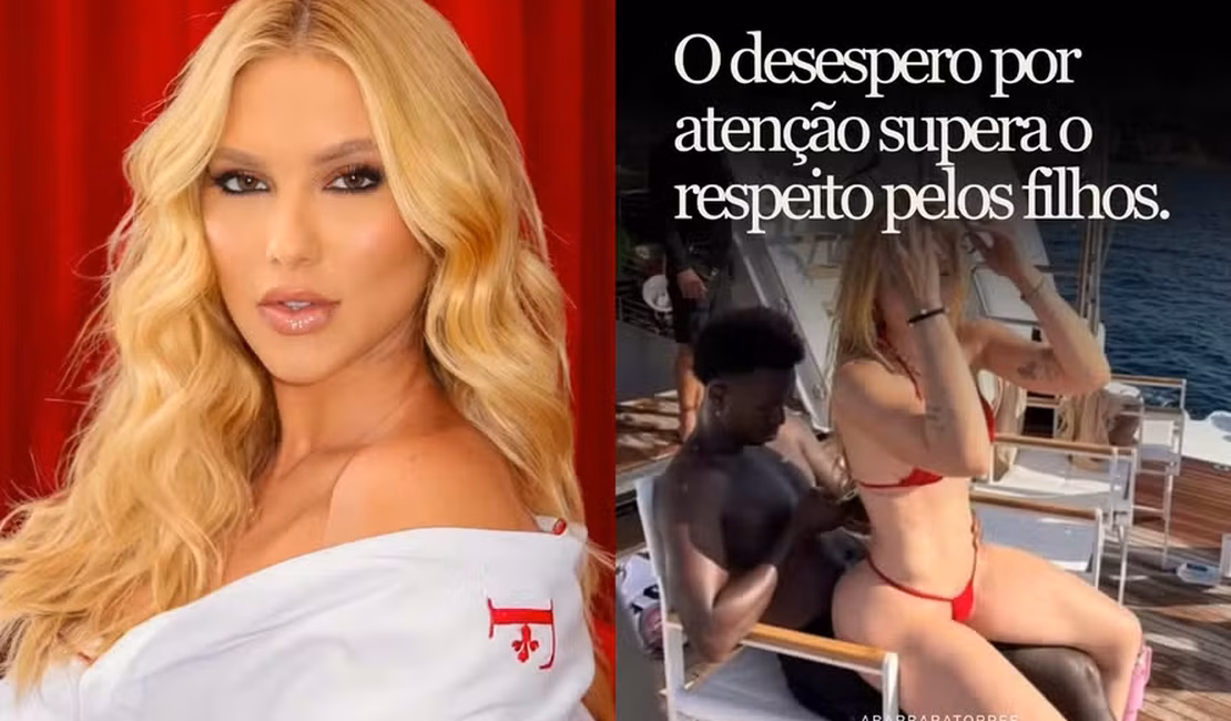 Virginia dá resposta às críticas após posar de biquíni no colo de Vini Jr.