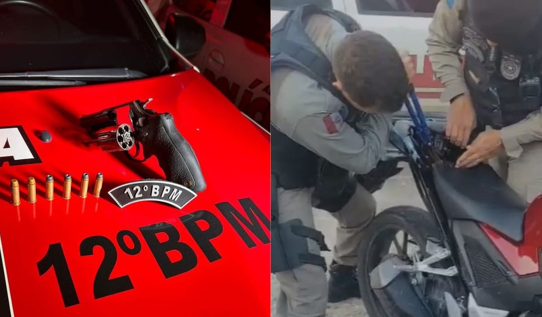 Homem é preso com revólver após acidente de trânsito em Maceió
